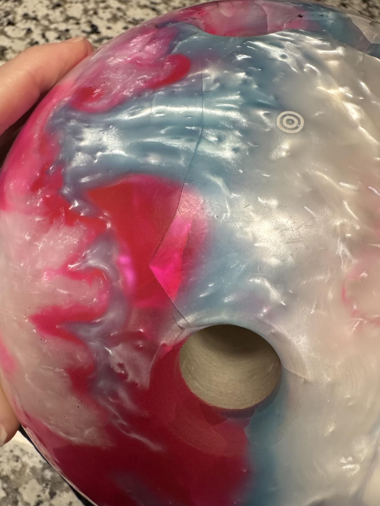 ELITE Star Polyester Bowling Ball - Customizable with Basic Drilling & Engraving Options - Great for Spare Shooting, League, Straight Bowlers - Beginner Entry Level customer photo 2