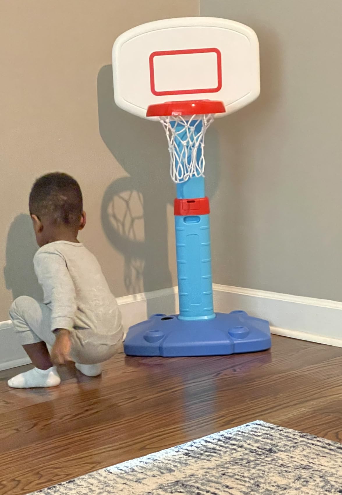 Toddler Basketball Hoop, Kids Toys Basketball Hoops for Indoor Outdoor Play | Adjustable Mini Basketball Hoop with 3 Balls for Outside, Pool, Christmas Birthday Sport Gift for Baby Boy Girl Ages 2 3 4 customer photo 1