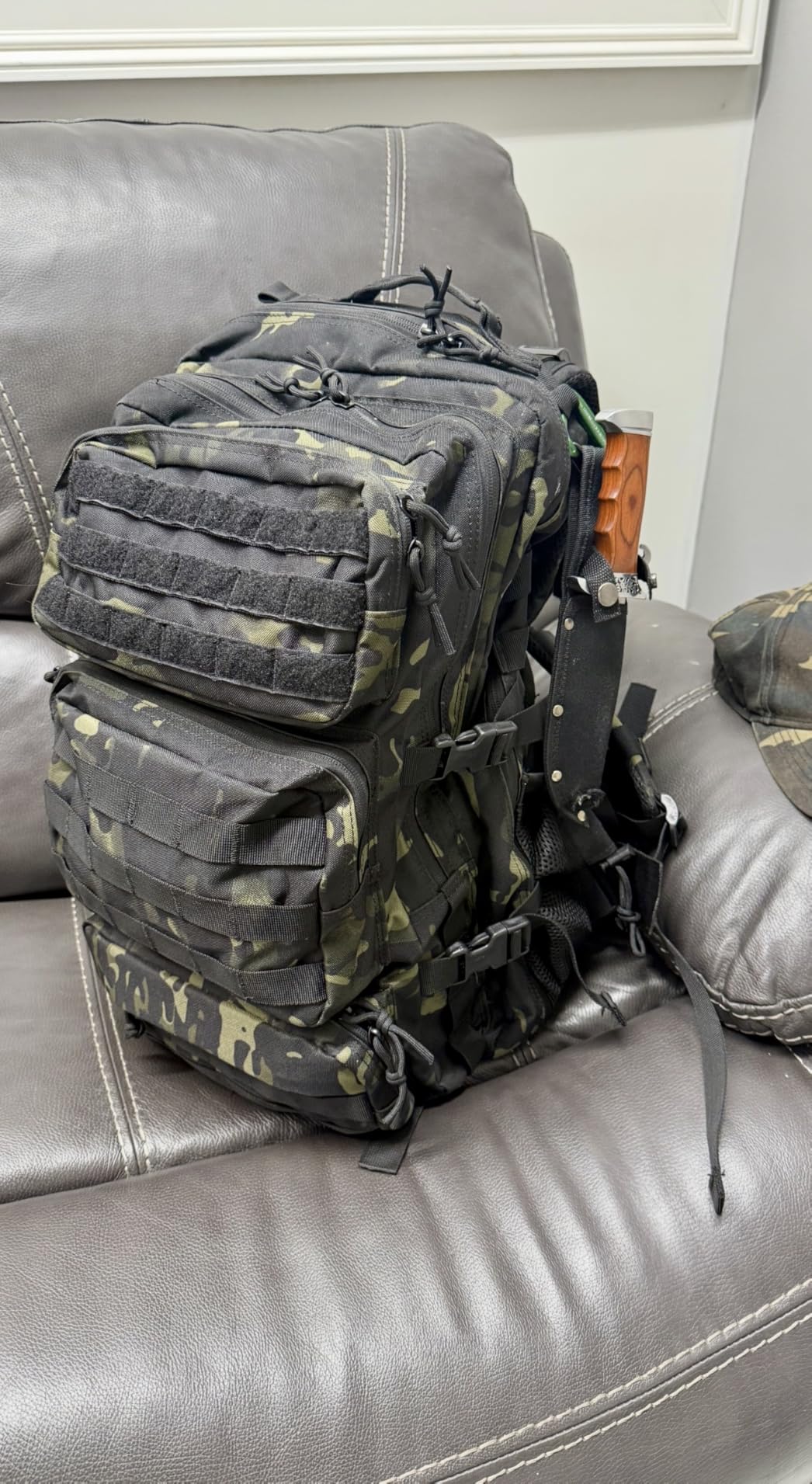 50L Military Tactical Backpack Large Day Backpack for Men Molle Army 3 Days Assault Pack Bug Out Bag Water Resistant and Heavy Duty Hiking Treeking Rucksack - Black customer photo 1
