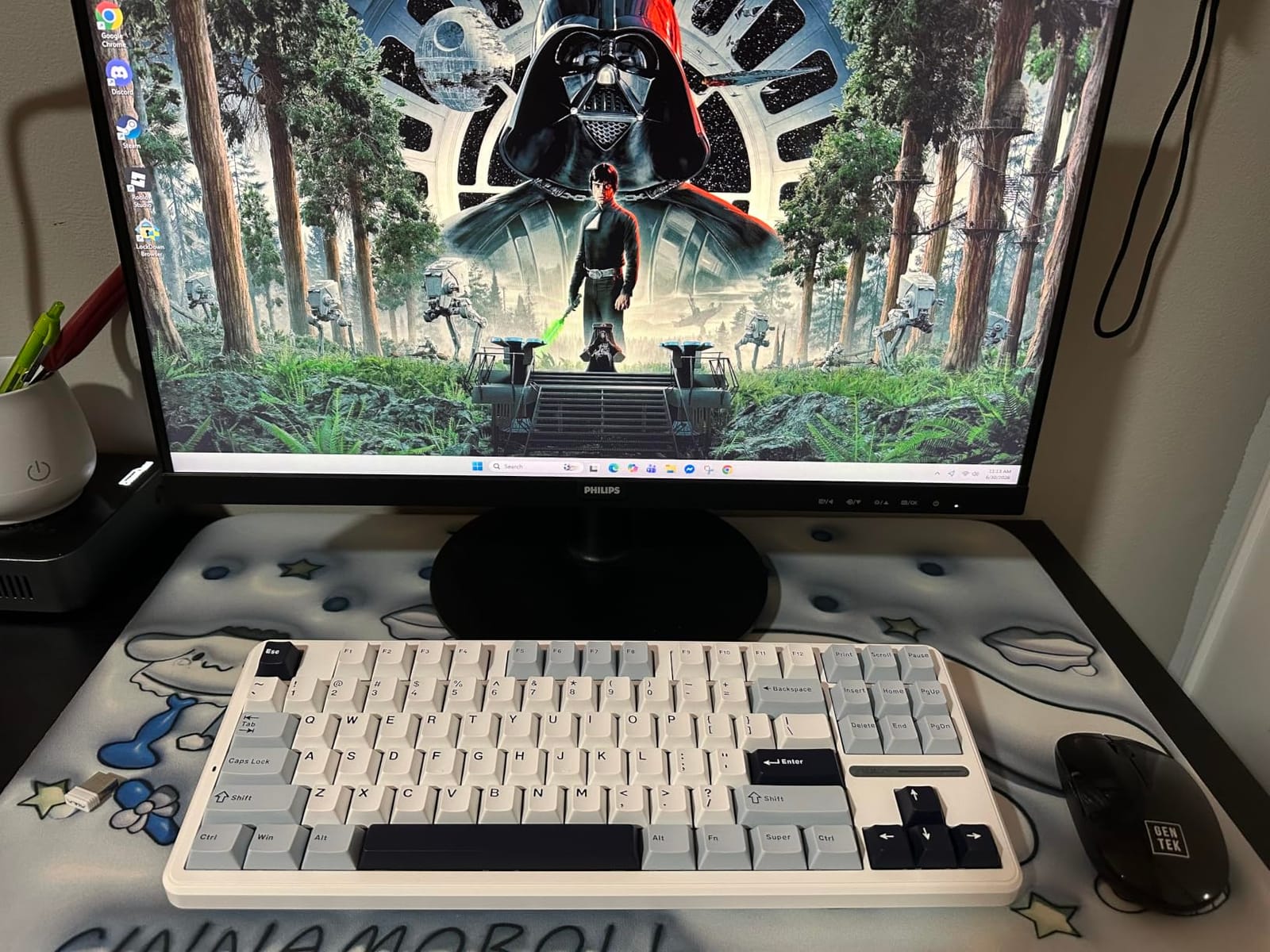 AULA F87 Wireless Mechanical Keyboard, 75% TKL Custom Hot Swappable Gaming Keyboards with PBT Keycaps, Pre-lubed Greywood Switches, RGB Backlit Creamy Keyboard, 2.4GHz/USB-C/BT5.0 customer photo 2