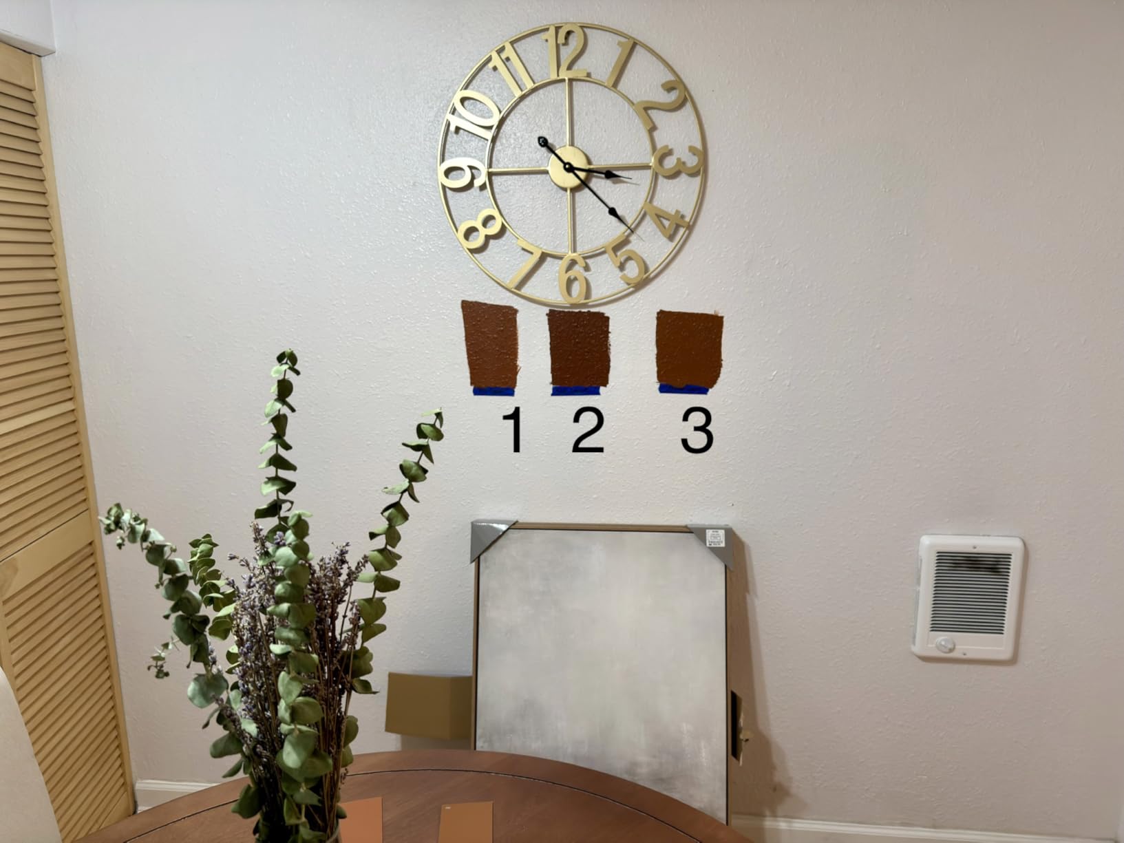 Sorbus Large Wall Clock, Metal Frame, Battery Powered (32 Inch, Black) customer photo 2