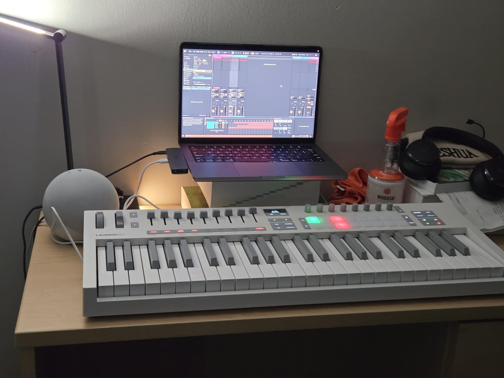 Novation Launchkey 49 MK4 USB MIDI Keyboard Controller | USB, 49 Semi-Weighted Keys, 16 Pads with Polyphonic Aftertouch, 9 Faders, Pitch/Mod Wheels, OLED Display, Scale & Chord Modes customer photo 2