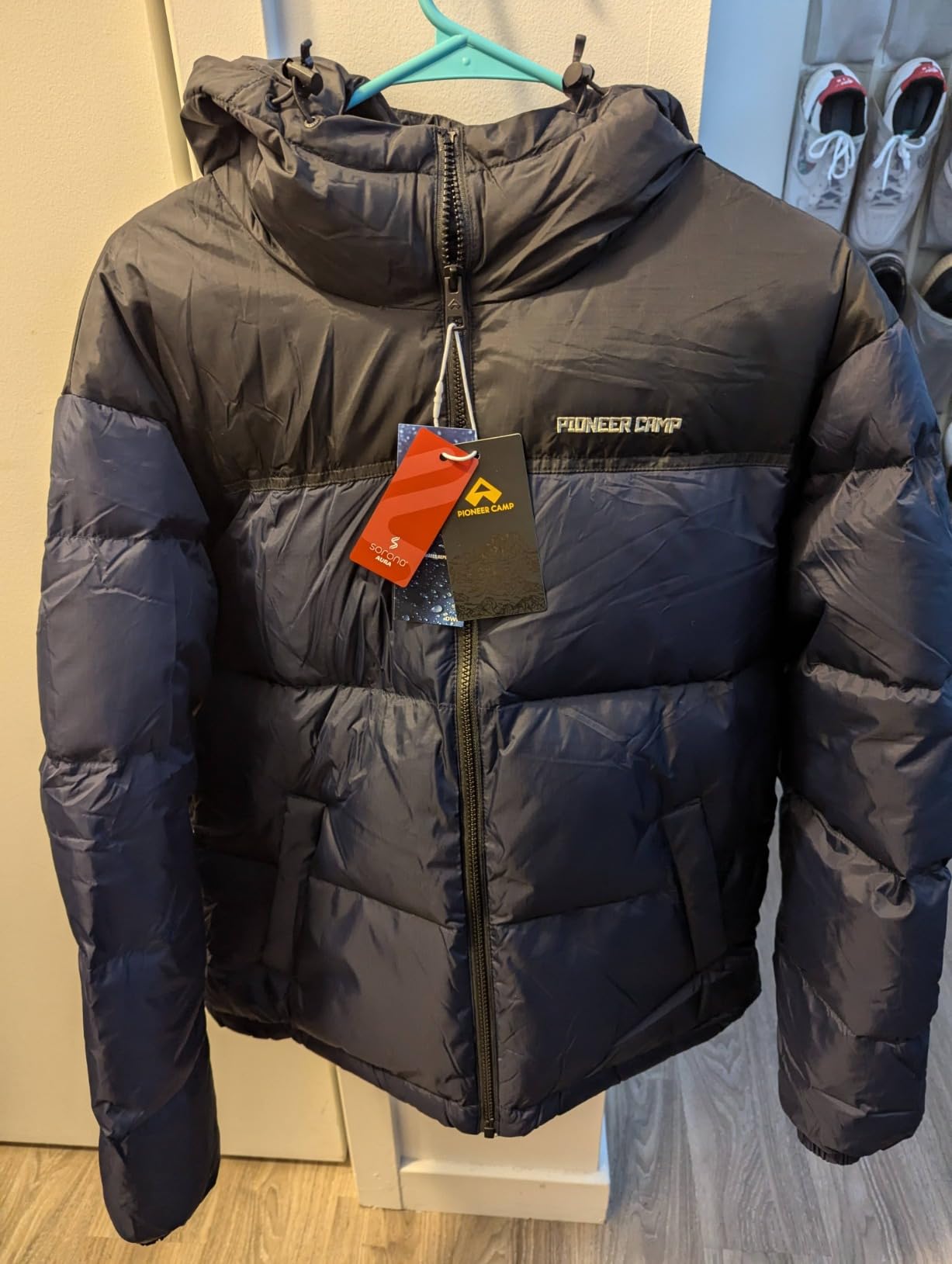 Pioneer Camp Men's Down Jacket 700 Fill Winter Insulated Puffer Jacket Waterproof Puffy Coat with Hood customer photo 1