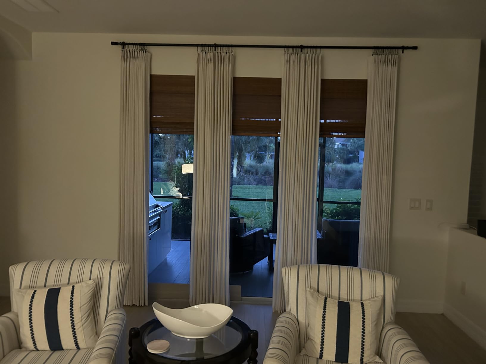 Calyx Interiors Bamboo Roman Shades w Valance 29