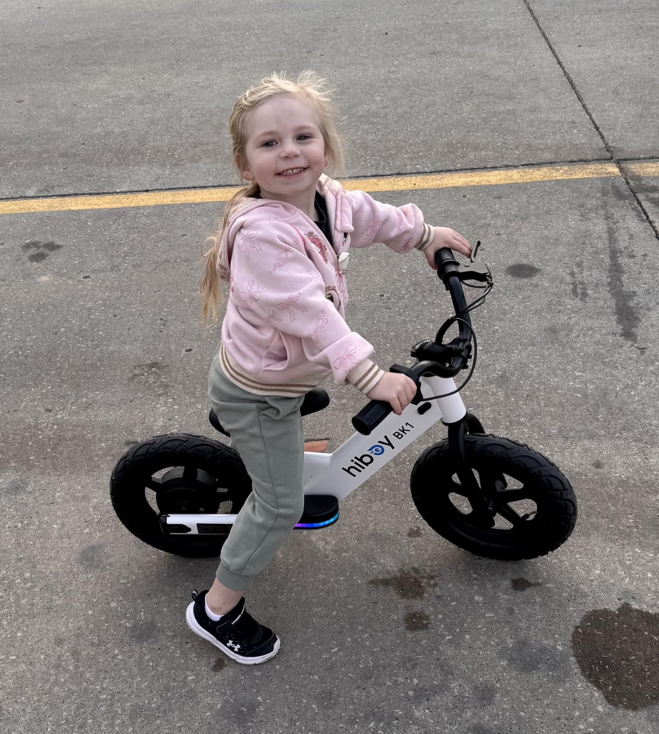 Hiboy BK1 Kids Electric Balance Bike, Ages 3-5, 12-Inch Tires, UL 2272 | Two speed modes at 5.6 and 9 MPH, adjustable seat and up to 4.9-mile range customer photo 1