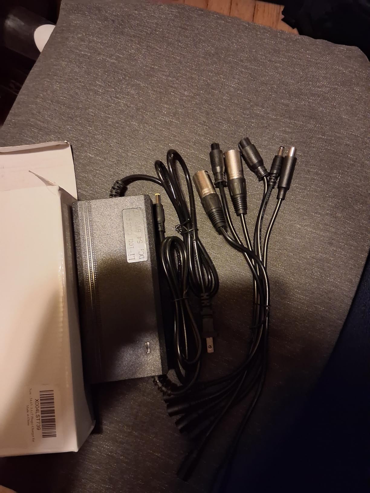 54.6V 3A Charger(7 Plugs) Universal for 13S 48V Li-ion Battery, Fast and Safe Battery Charger 3Prong GX16/DC 5.5x2.5mm/XLR/IEC/RCA Connector Power Supply Adapter customer photo 1