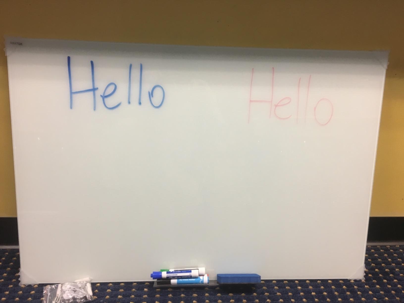 Maxtek Magnetic Glass Whiteboard 72 x 48 in, Frameless Glass Board for Wall customer photo 1