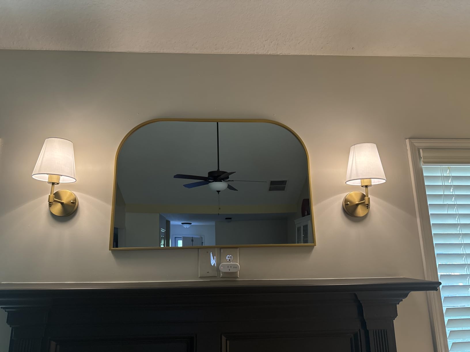 Nekhung Battery Operated Wall Sconce, Peel and Stick Sconces Set of 2 customer photo 1