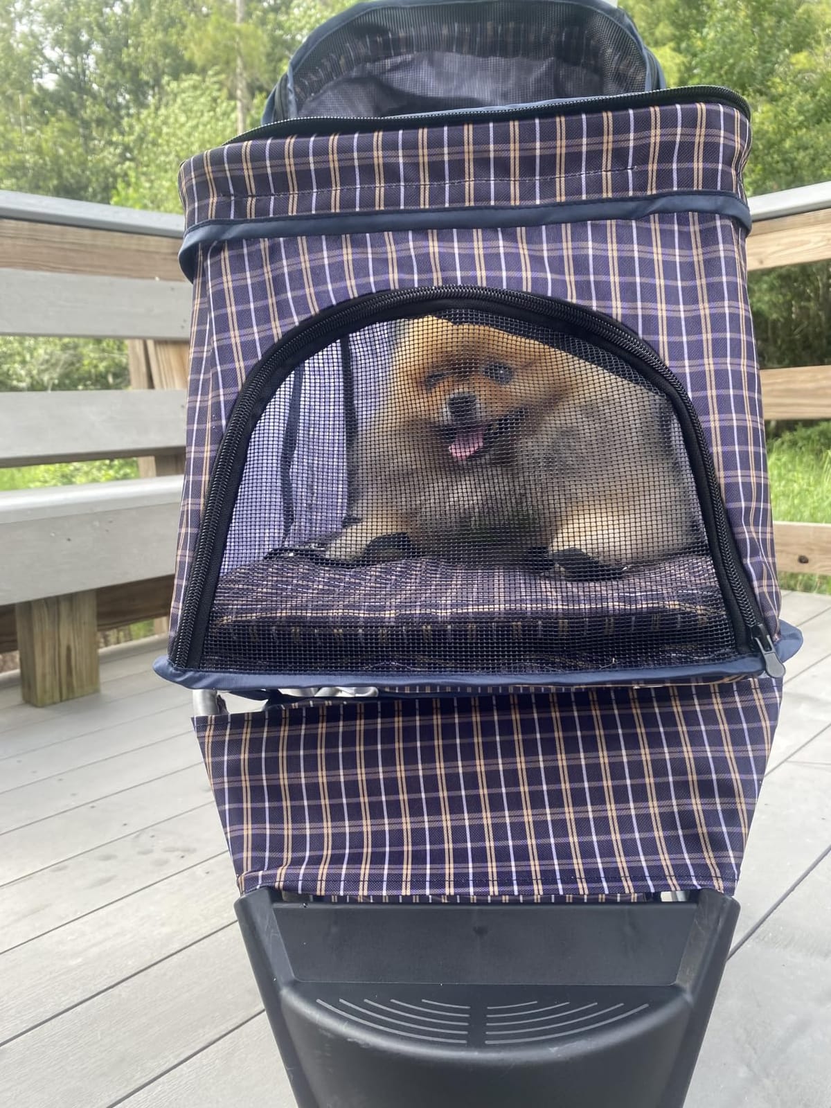 Magshion 3-Wheel Pet Stroller for Small/Medium Dogs & Cats, Up to 33lbs customer photo 1