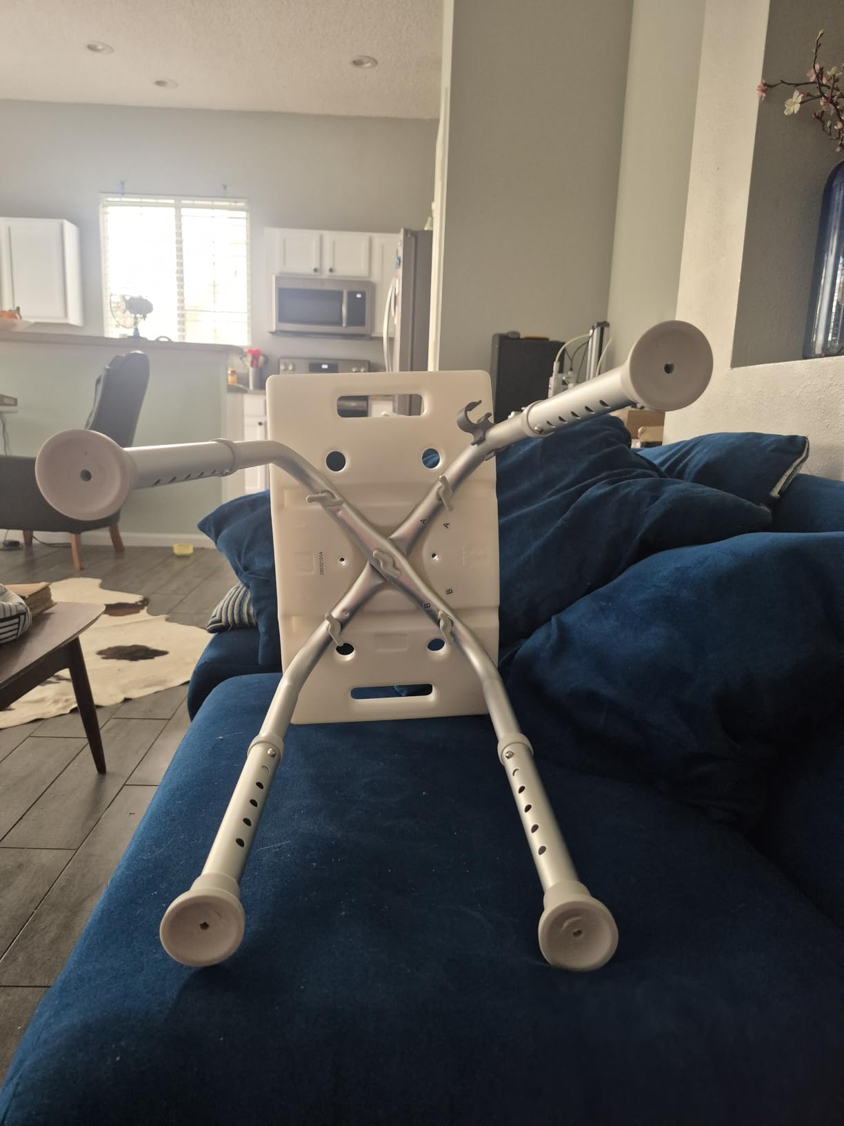 HOMLAND Shower Chair for Inside Shower, Adjustable Height Shower Stool customer photo 2