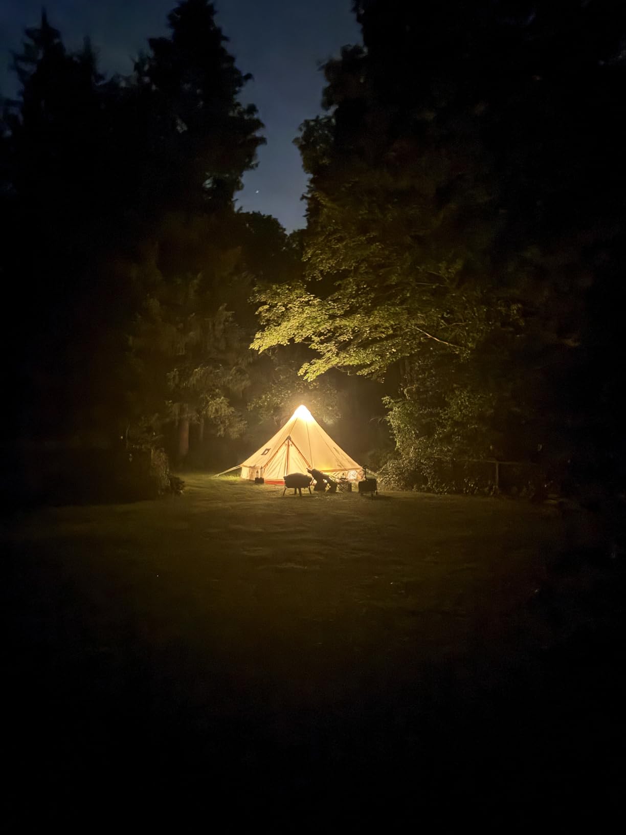 MC TOMOUNT Canvas Tent Bell Tent Yurt, 4 Season Luxury Tent with Stove Jack, Zipped Removable Floor customer photo 2