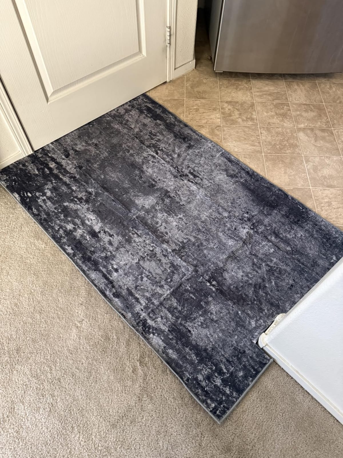 Ompaa 2x6 Rug Runners for Hallways Kitchen Runner Rug Non Slip Washable Grey Long Runner Rugs with Rubber Backing Soft Abstract Carpet Runner for Hallways, Kitchen, Bedroom, Bathroom, Entryway customer photo 2