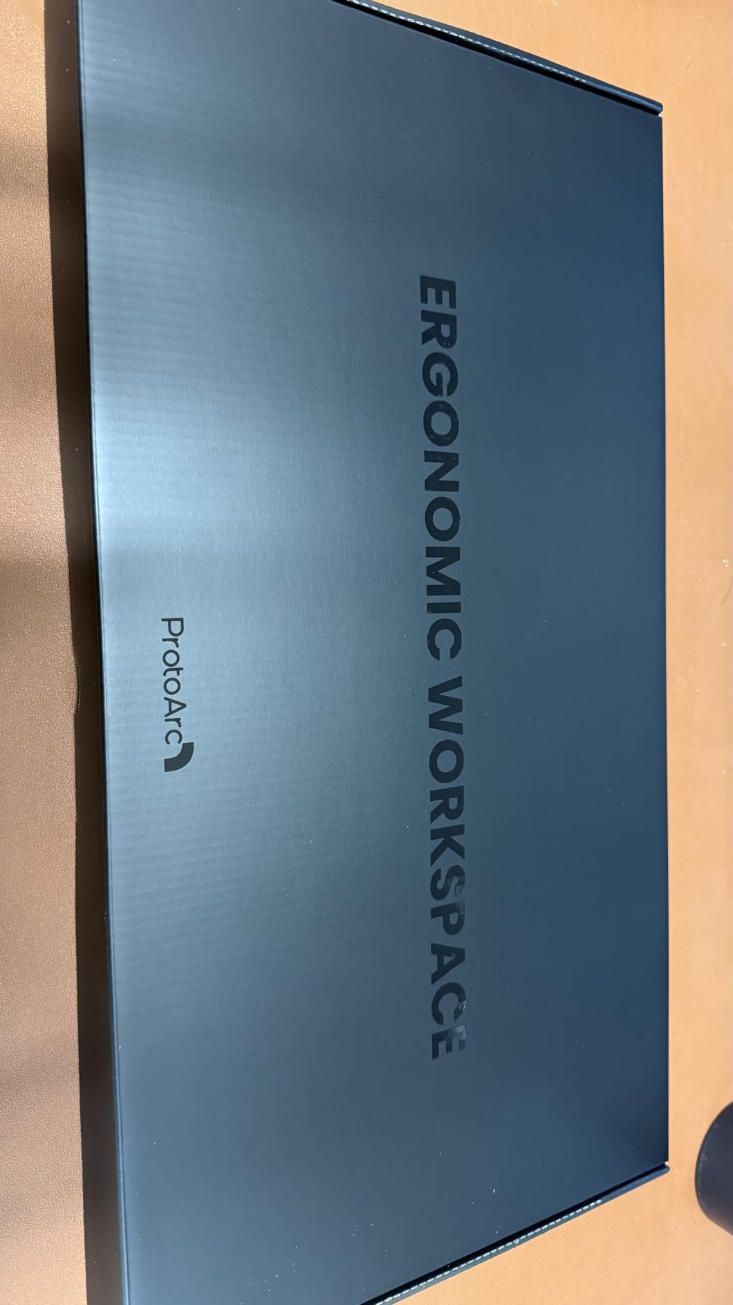 ProtoArc EK01 Plus Backlit Bluetooth Ergonomic Keyboard, Full Size, Red | Adjustable brightness, split design, cushioned wrist rest, connect 3 devices via Bluetooth/2.4G, 2000mAh USB-C rechargeable. customer photo 1