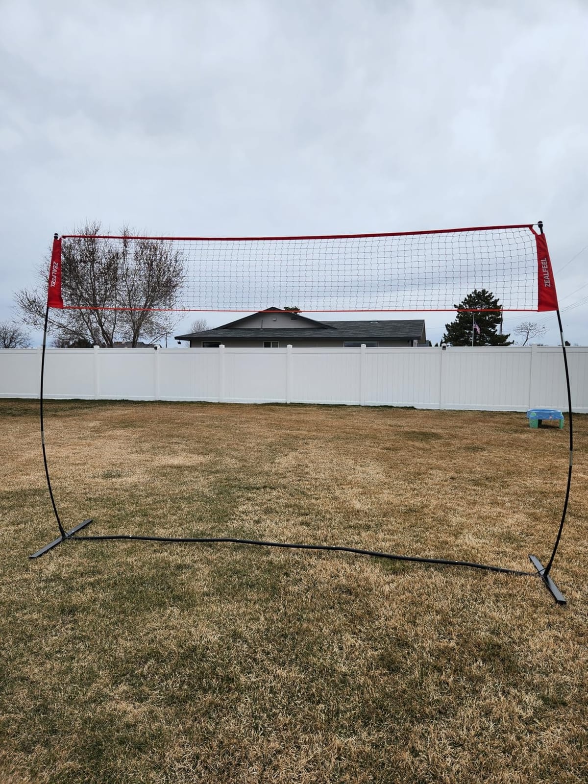ZEALFEEL Volleyball Net,12/20ft Portable Height-Adjustable Set for Backyard customer photo 2