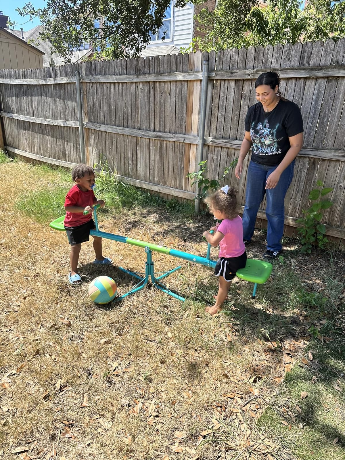 Amictoy Teeter Totter for Kids, 360° Spinning Seesaw, 100 lb Seat customer photo 1