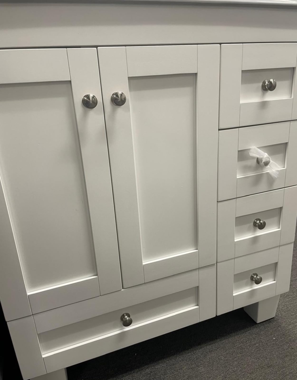 Eviva Acclaim 30 in. Dark Grey Single Sink Bath Vanity with Carrara Quartz Top and Undermount Porcelain Sink customer photo 1