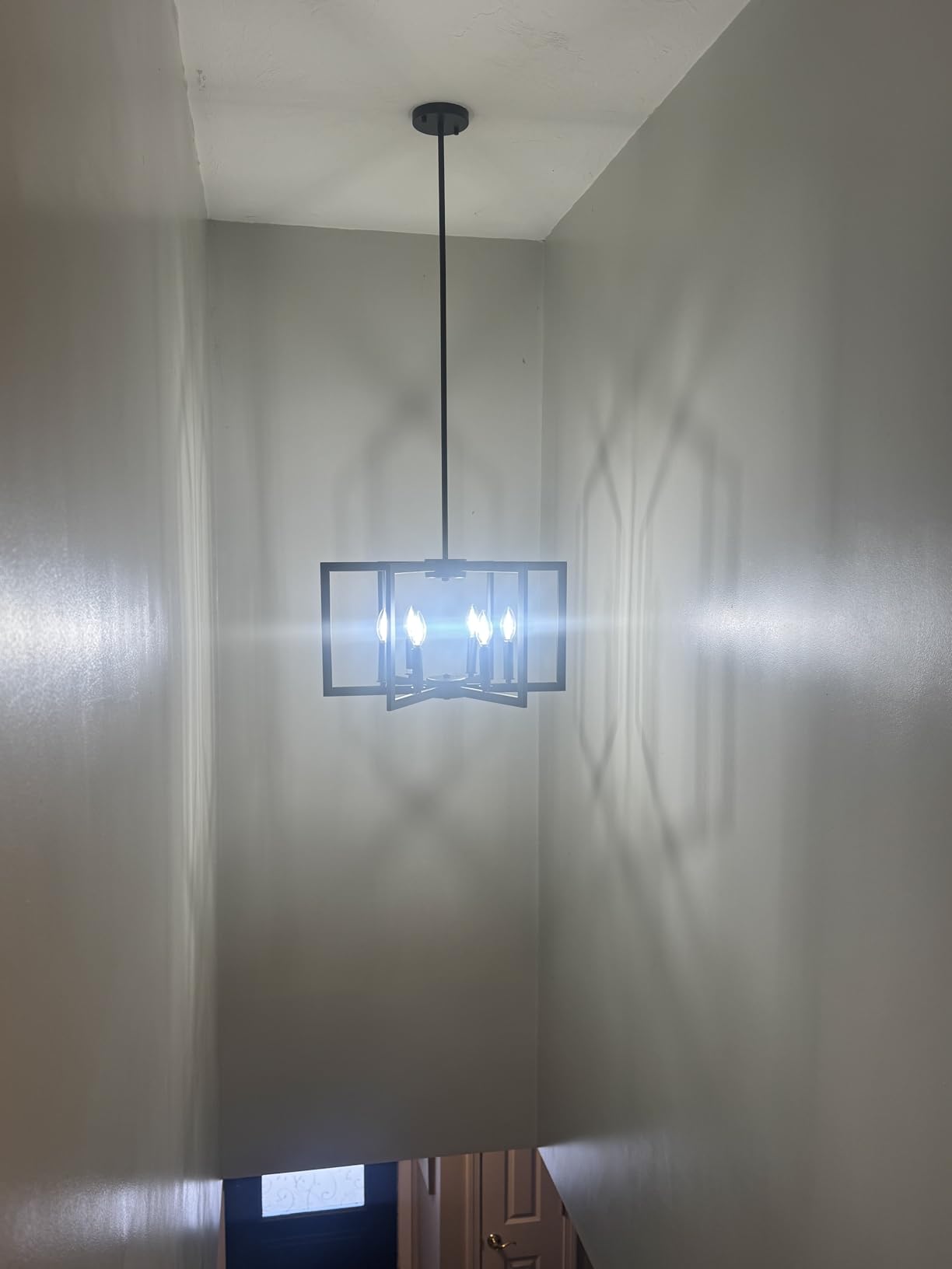 Klgxnrd Mini Modern Farmhouse Gold Pendant Lighting for Kitchen Island, Adjustable Industrial Entryway Light Fixture Hanging for for Hallway Bedroom Dining Room Closet customer photo 1