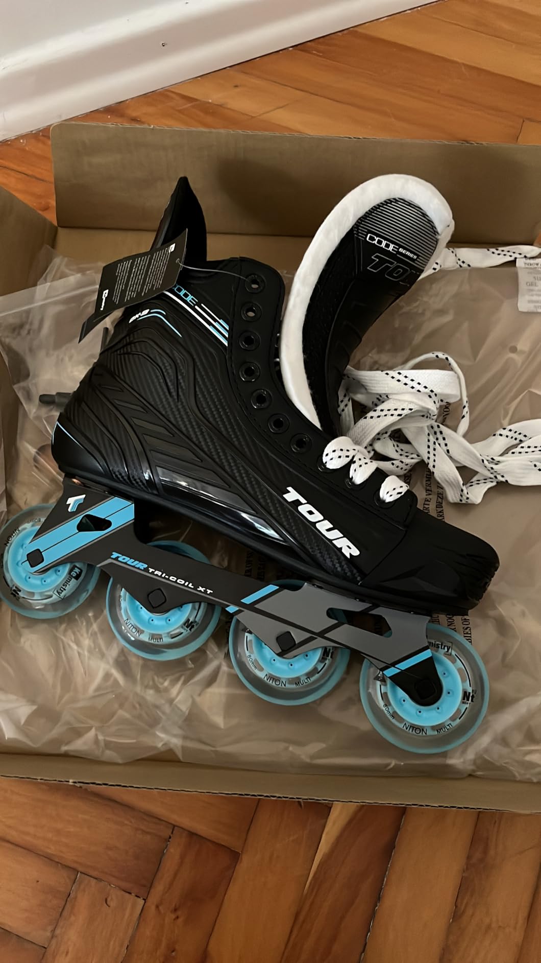 Tour Code DK9 Roller Hockey Skates, Inline Hockey Skates, White customer photo 2