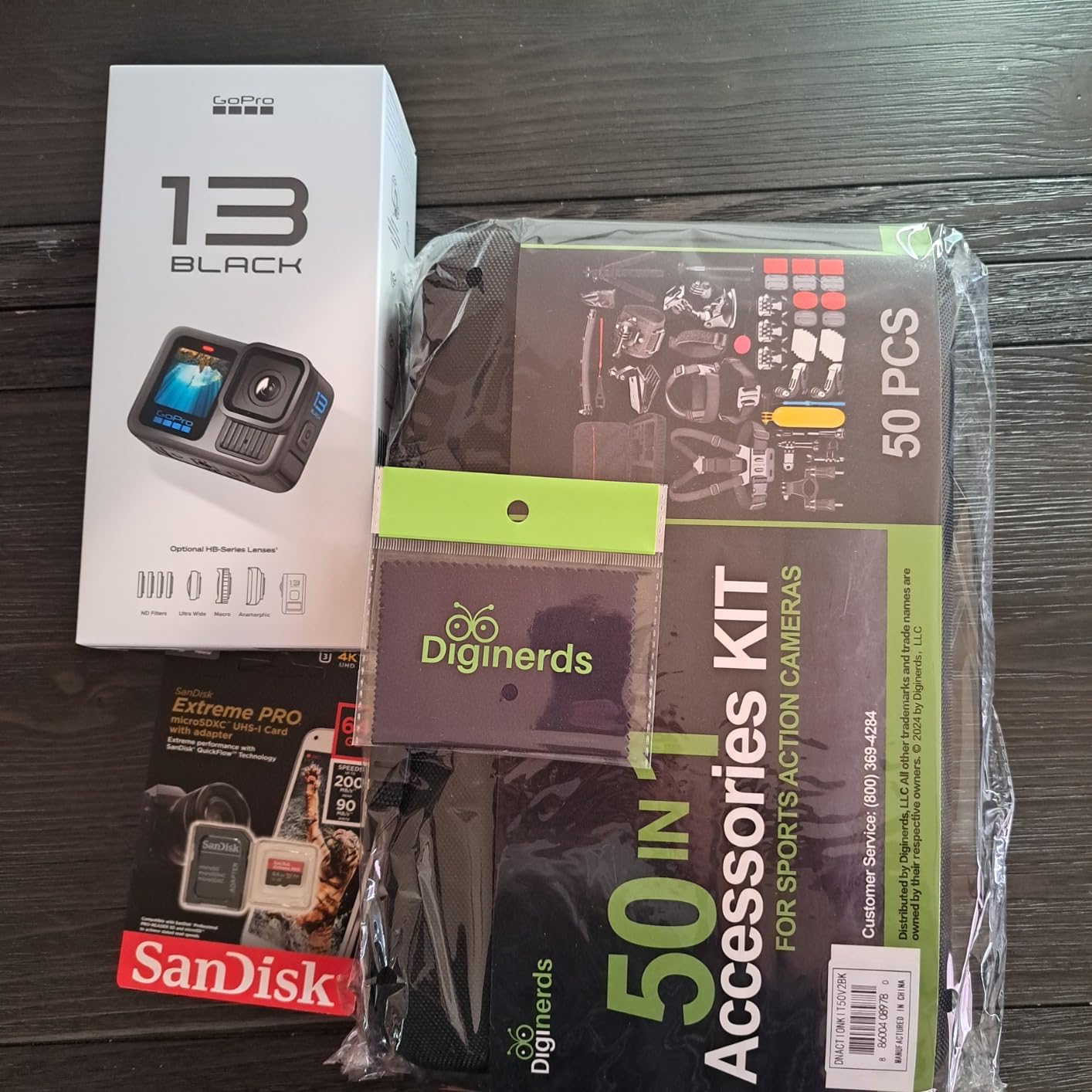 GoPro HERO13 (Hero 13) Black - Waterproof Action Camera with 5.3K HDR Video, 27MP Photos, 1/1.9