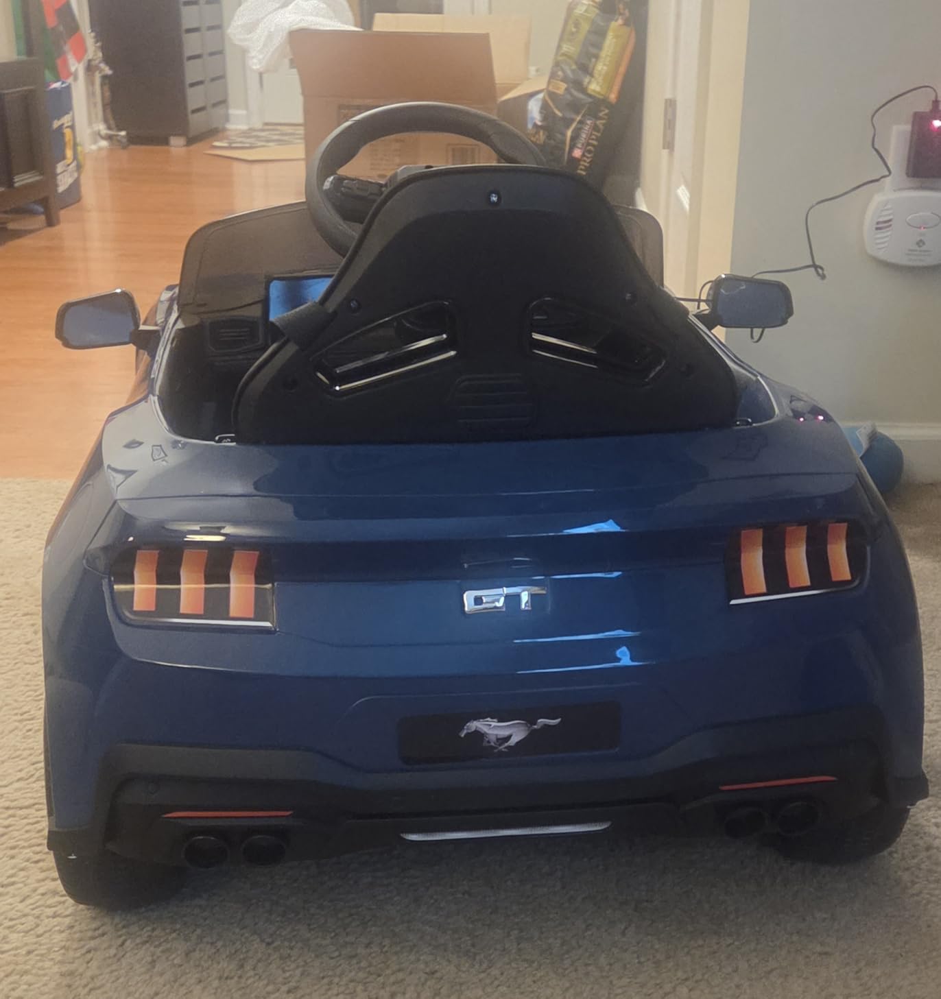 Best Choice Products Kids 12V Electric Ride On Car Officially Licensed Ford Mustang w/Parent Control, LED Lights, 2 Speeds, Bluetooth - Gray customer photo 1