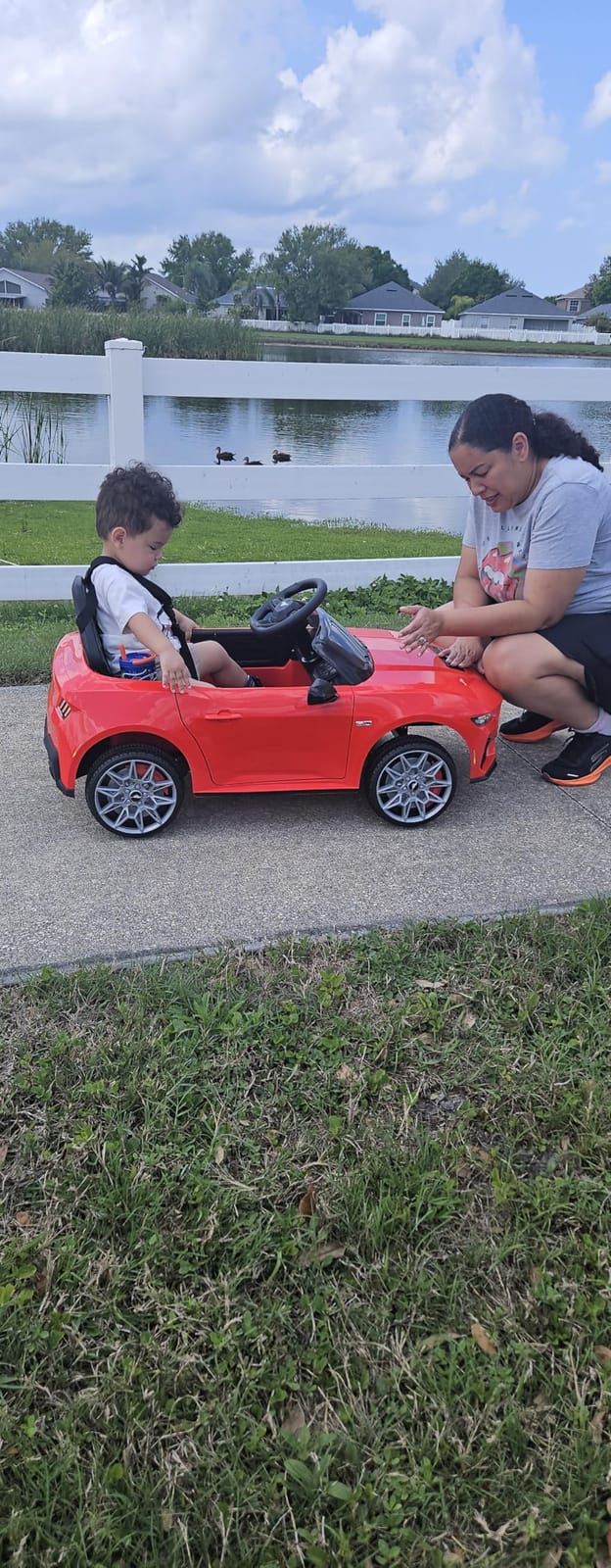 Best Choice Products Kids 12V Electric Ride On Car Officially Licensed Ford Mustang w/Parent Control, LED Lights, 2 Speeds, Bluetooth - Gray customer photo 2