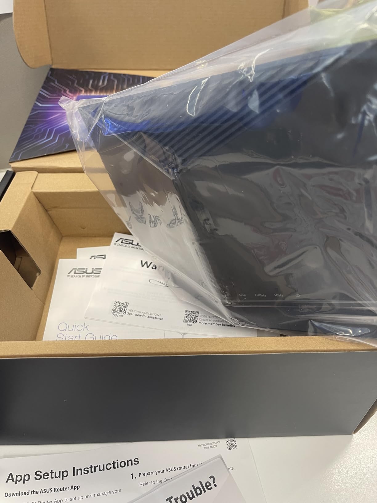 ASUS RT-BE86U WiFi 7 Gaming Router, 10G WAN, 6.8 Gbps, Mesh VPN Compatible customer photo 1