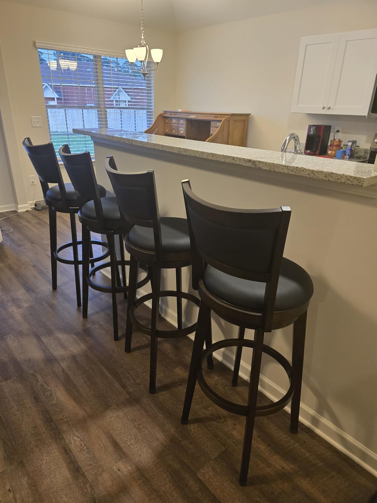 PrimeZone Swivel Bar Stools Set of 4, 30 Inch Bar Height Barstools customer photo 1