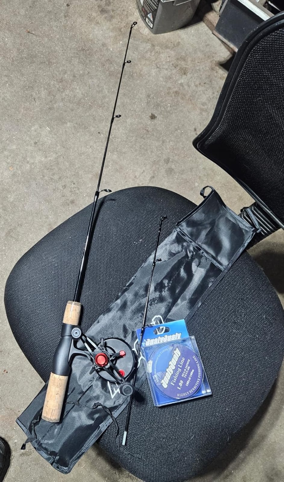 QualyQualy Ice Fishing Rod and Reel Combo 24-28 inch M/ML Inline Ice Fishing Combos 2 Different Tips for Walleye Perch Panfish Fishing Lover Gift customer photo 1