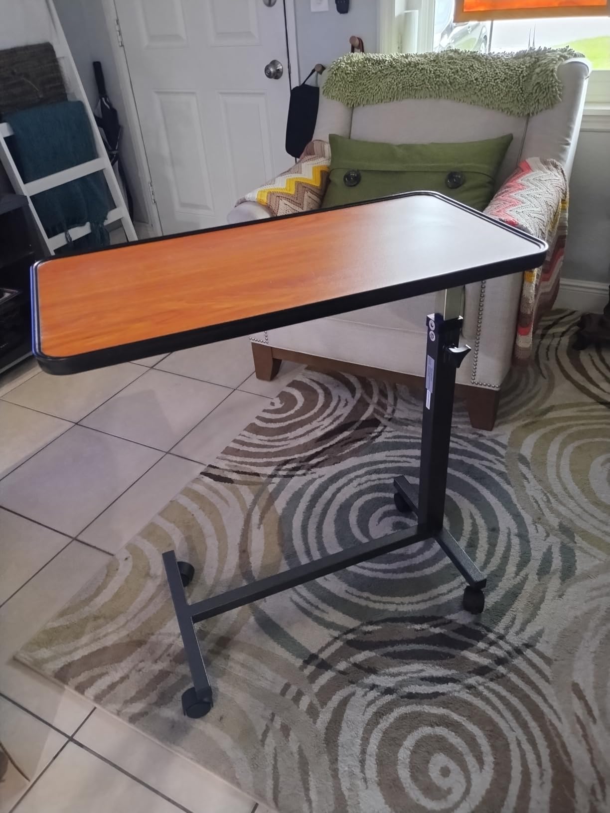 Medical king Adjustable Overbed Bedside Table Hospital Table customer photo 1
