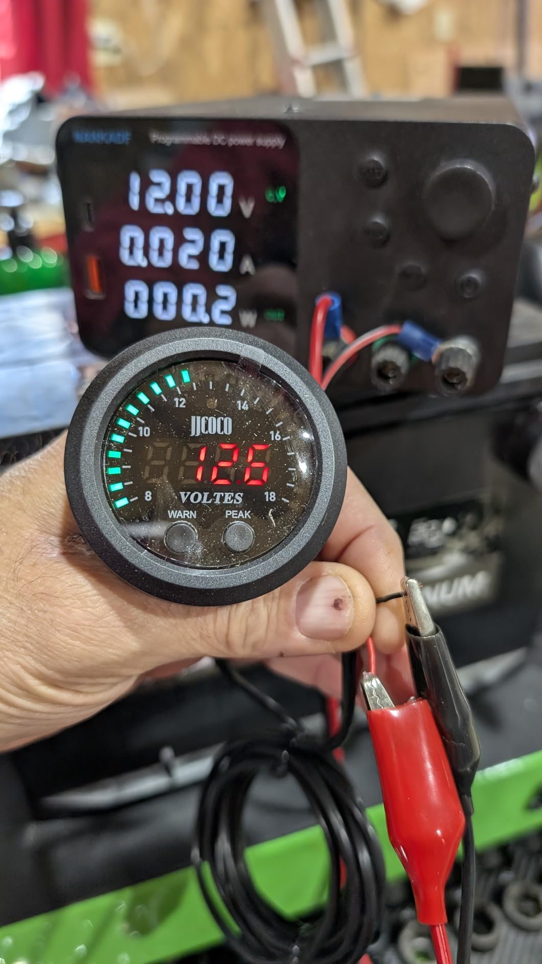 Universal Volt Gauge Voltage Meter Kit 2 inches 52mm | Car DC 12V Voltmeter Red Digital LED Compatible with Car Truck Vehicle Automotive customer photo 1