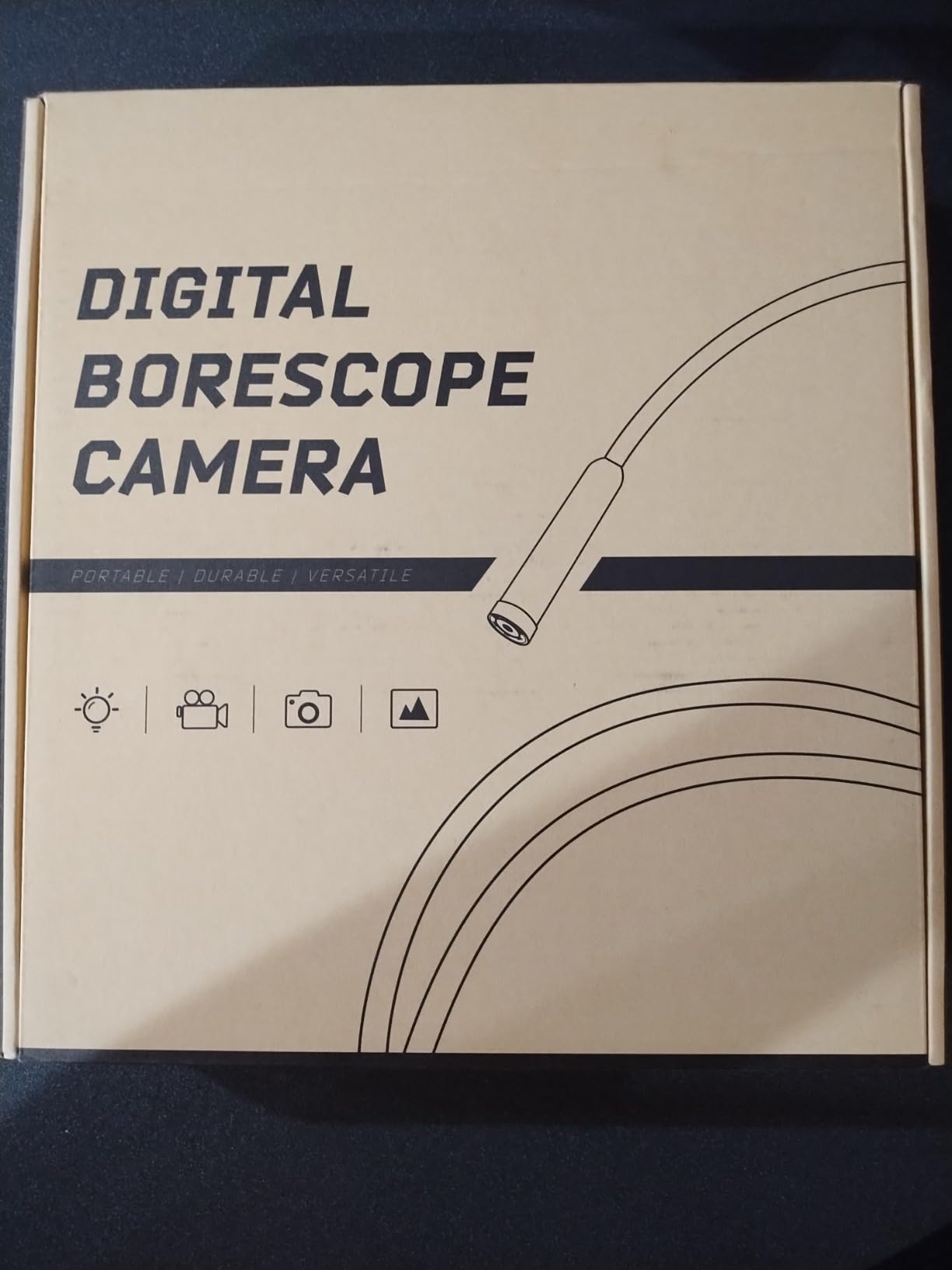 Teslong Borescope Camera with Light for Automotive Mechanic Plumbing Wall | 0.32 inch Endoscope, 16.5FT Cable, 4.3-inch Screen, 8 LED Lights, IP67 Waterproof, 1500mAh Battery, 1.5x Zoom customer photo 2