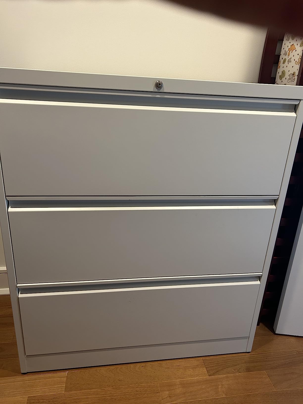 INTERGREAT 4 Drawer File Cabinet, White Lateral File Cabinet with Lock, 28