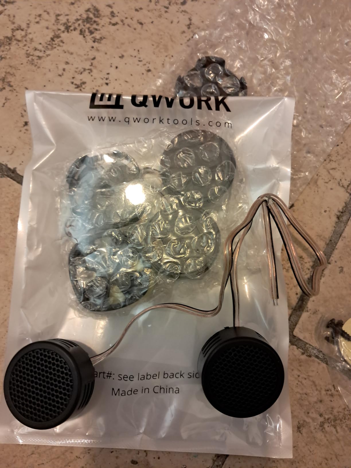QWORK 2 Pairs High-Power Neodymium Silk Dome Tweeter Set - 500W, 4 Ohm, Super High Frequency,-for Mini Car Audio Systems customer photo 2
