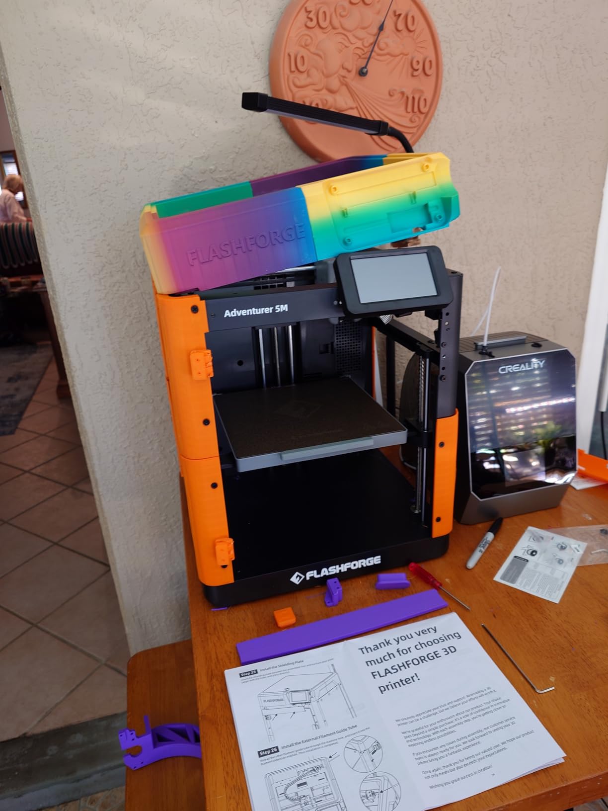 FLASHFORGE AD5M 3D Printer Fully Auto Calibration Print with 1-Click Max 600mm/s Speed customer photo 1