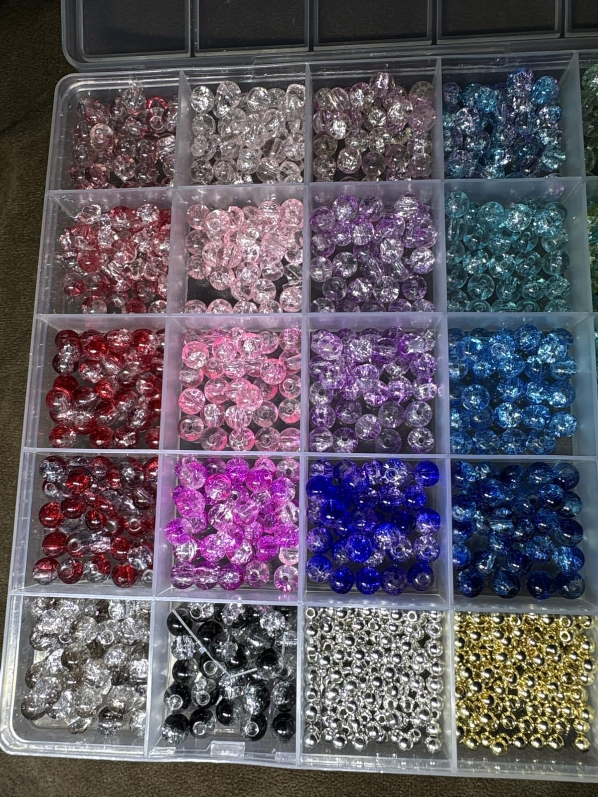 Funtopia 1368pcs 6mm Glass Beads for Bracelets Jewelry Making Supplies customer photo 2