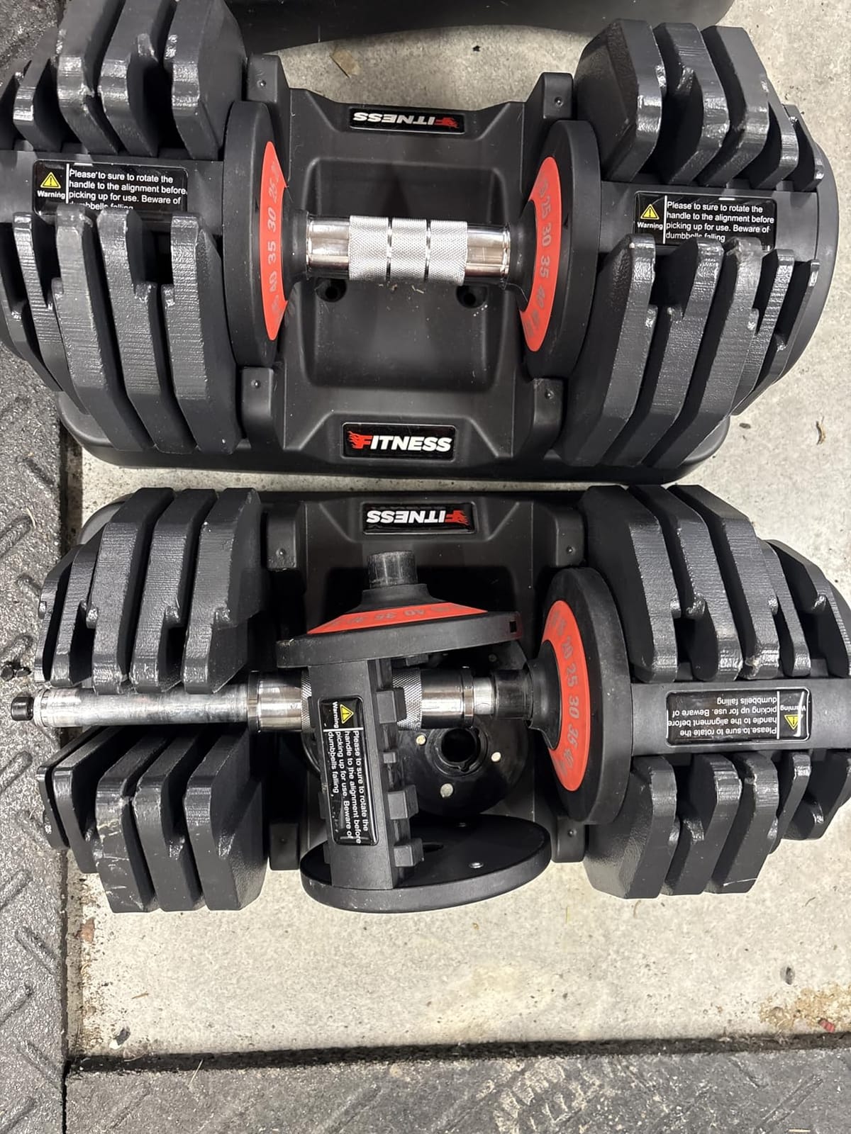 Rendpas Adjustable Dumbbell Set, Quick Adjust Free Weights for Home Gym | 25/55/80LB Weight Dumbbells w/Non-slip Grip, Dual-lock Safety, Space-saving Design for Strength Training customer photo 2