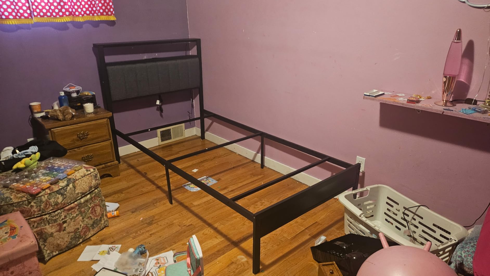 Furnulem Twin Bed Frames with Storage Drawers and Upholstered Headboard customer photo 1