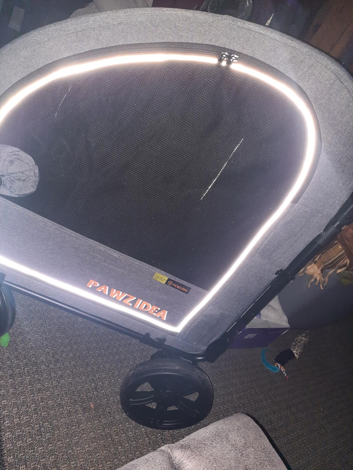 PAWZIDEA 3-in-1 Large Dog Stroller with Detachable Carrier, 45% Extra Tall customer photo 2