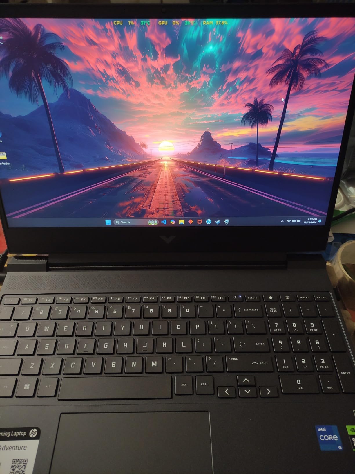 HP Victus 15.6 inch FHD 144Hz Gaming Laptop Intel Core i5-13420H NVIDIA GeForce RTX 4050 6GB, 16GB DDR4 512GB SSD Mica Silver (2024) customer photo 2