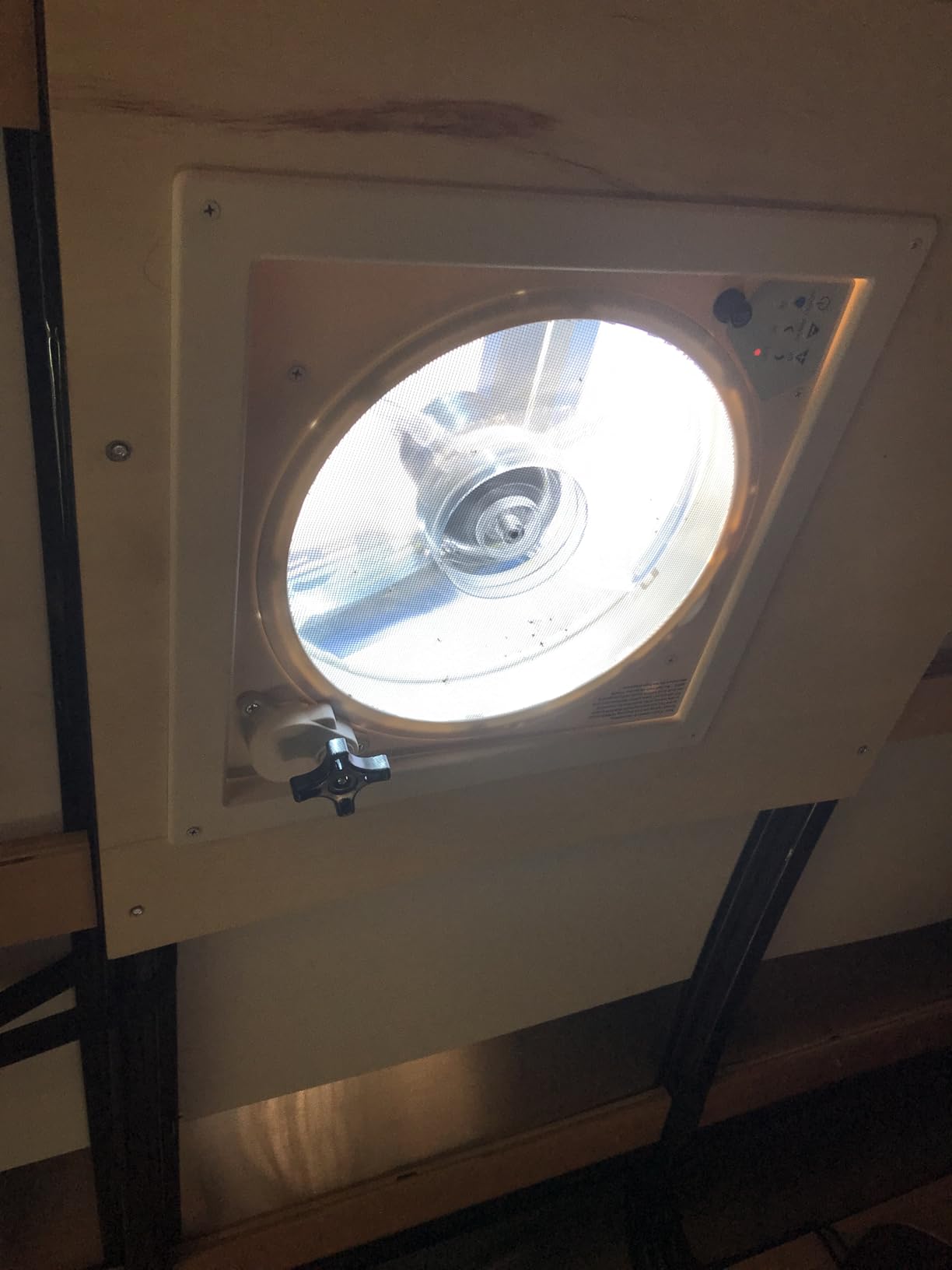 RV Vent Fan 14x14, 10-Speed Roof Vent Fan with Remote Control & Rain Sensor, 12V RV Exhaust Fan customer photo 1