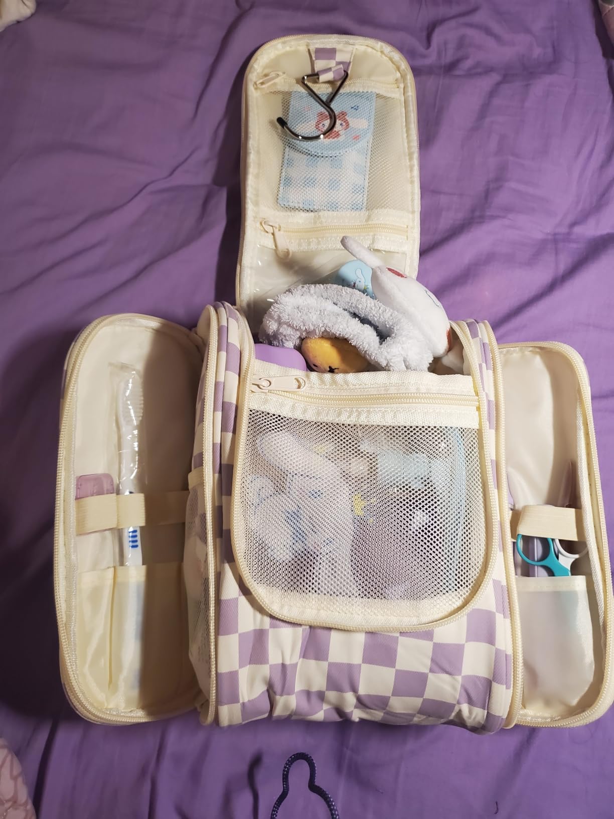 Narwey Hanging Travel Toiletry Bag for Women, Makeup Cosmetic Bag customer photo 1