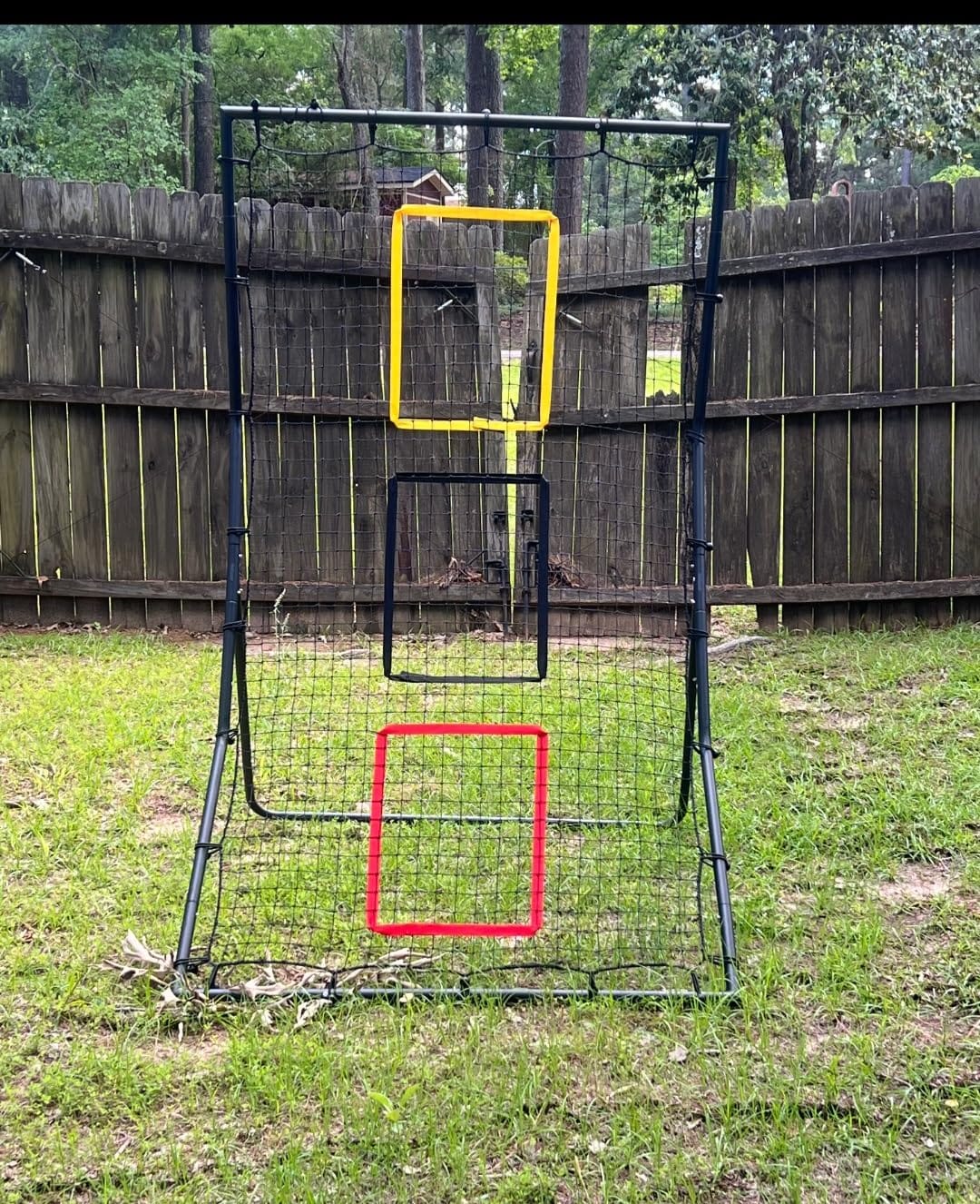GoSports 6 x 4 ft Baseball & Softball Pitching and Fielding Rebounder - Pitch Back Net with 3 Target Zones customer photo 1