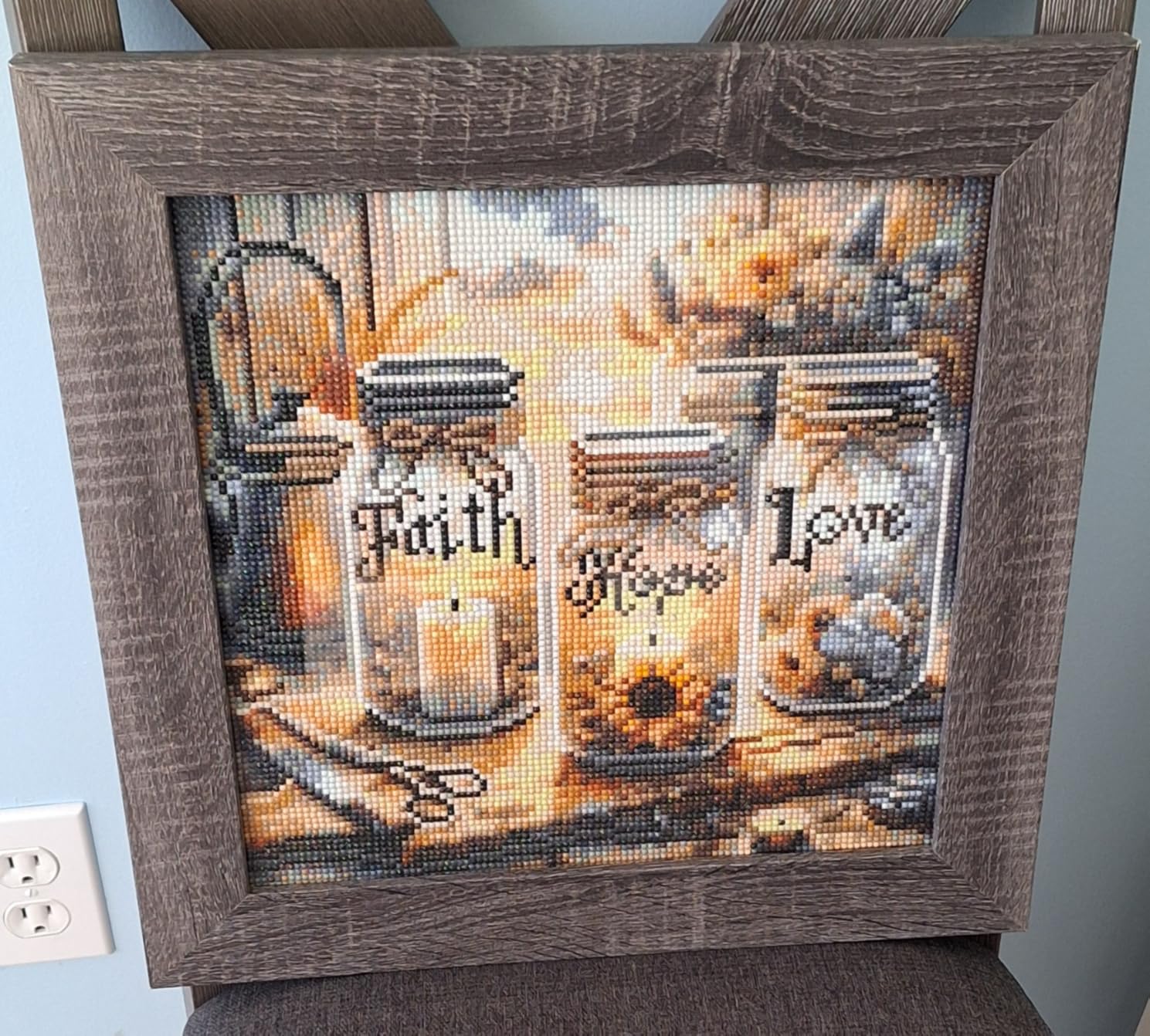 TOPMCYSG Faith,Hope,Love Diamond Art Kits for Adults Beginner 13.78x13.78in customer photo 1