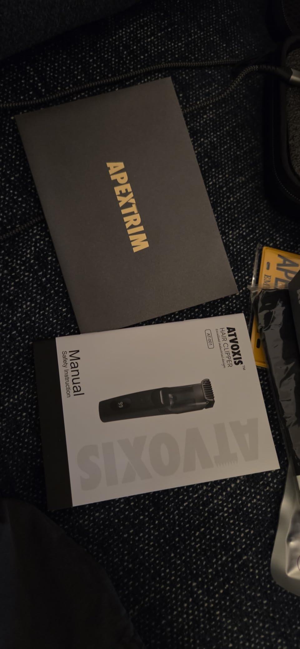Vacuum Beard Trimmer for Men Rechargeable, IPX6 Waterproof Mustache Trimmer with Adjustable Length Combs (1/25’’-4/5’’), Men’s Electric Stubble Trimmer, Cordless with Built-in Vacuum (Black) customer photo 1