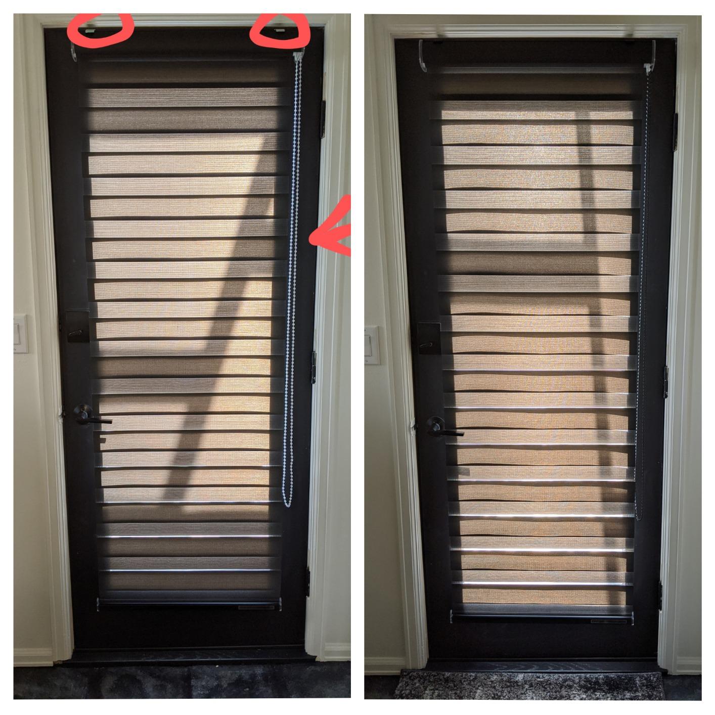 Foiresoft Zebra Blinds W34 x H64 Inch Dual Layer [Basic,White] customer photo 1