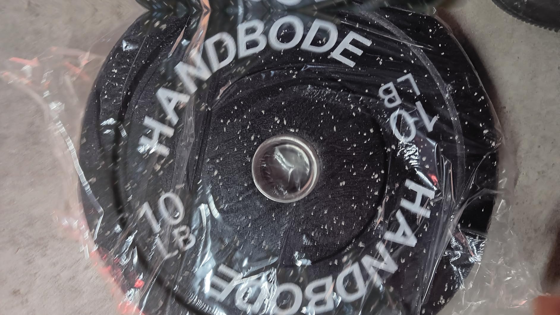 HANDBODE 2-Inch High-Bounce Bumper Plates, Olympic Weight Set, 10-650 lb customer photo 1