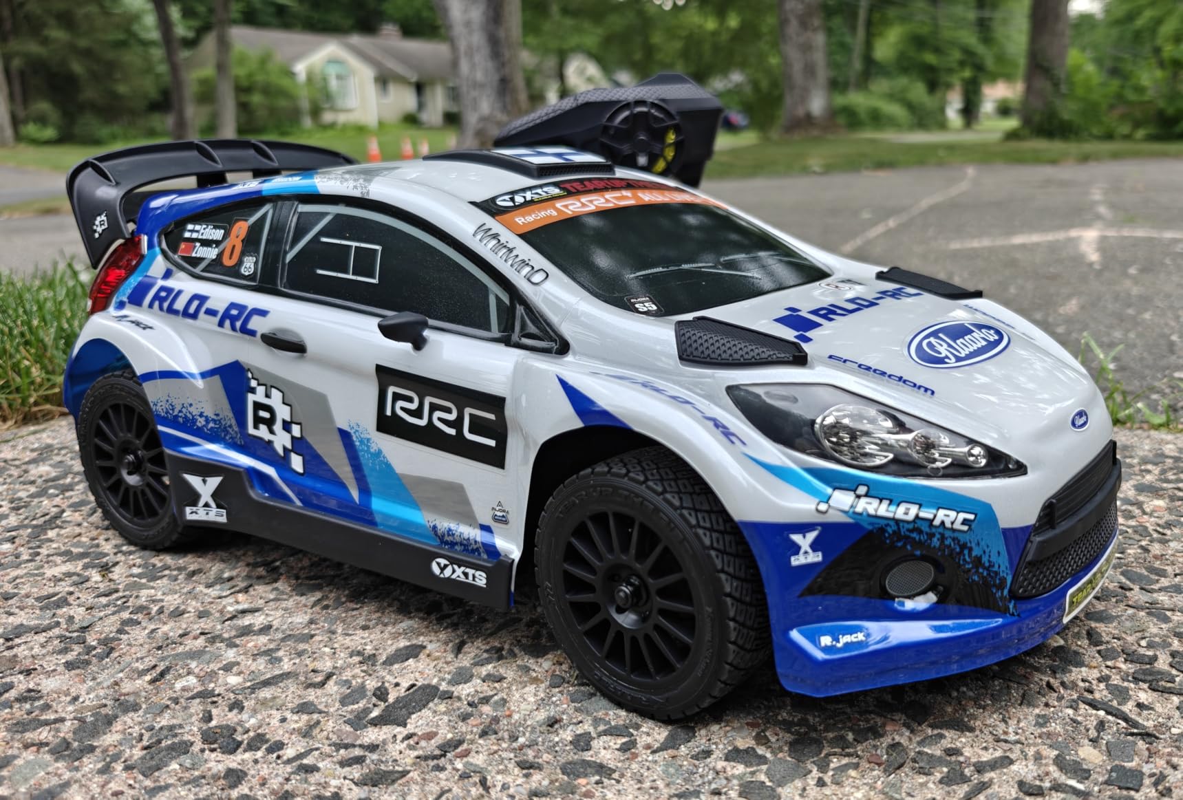 CROBOLL 1/10 Brushless Carbon Fiber RC Rally Cars with Gyro, Max 50 mph,RTR | RLAARLO Fast RC Car 2.4Ghz All Terrain Remote Control Car, Waterproof 4x4 Hobby RC Truck with 3S Battery customer photo 1