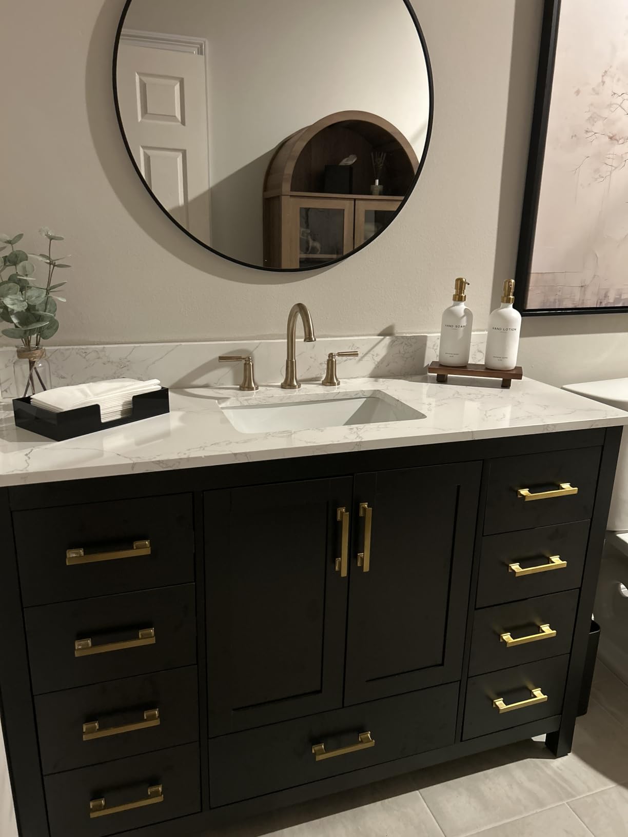 48 Inch Bathroom Vanity with Sink, Fully Assembled, White customer photo 2
