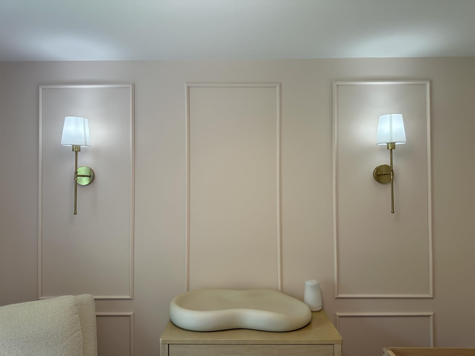 Depuley Battery Operated Wall Sconce: Set of 2 Wireless Wall Lights with 10000mAh Dimmable Bulbs and Remote for Bedroom - Rechargeable 15 Colors Gold Wall Lamp for Living Room Hallway customer photo 1