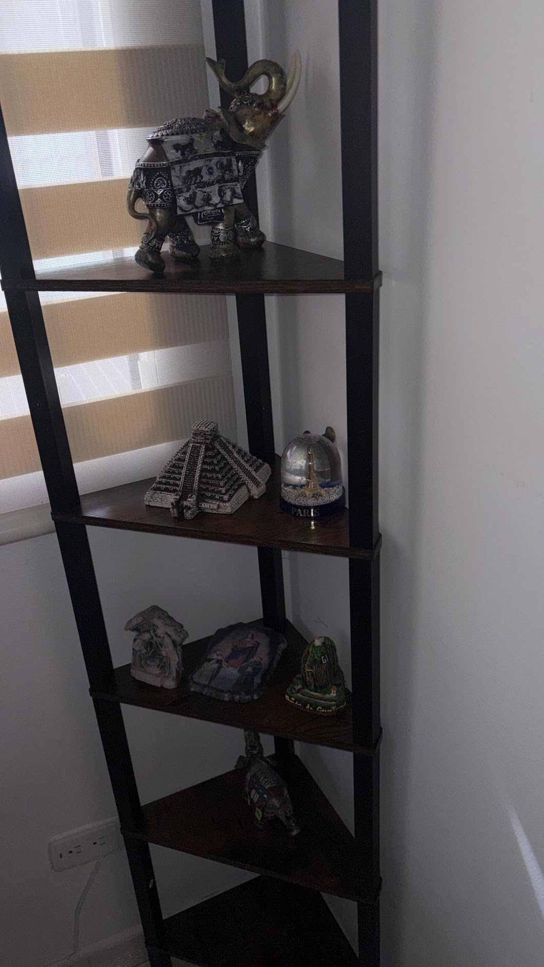 TUTOTAK 6-Tier Corner Bookshelf with LED Light, Corner Shelf customer photo 2